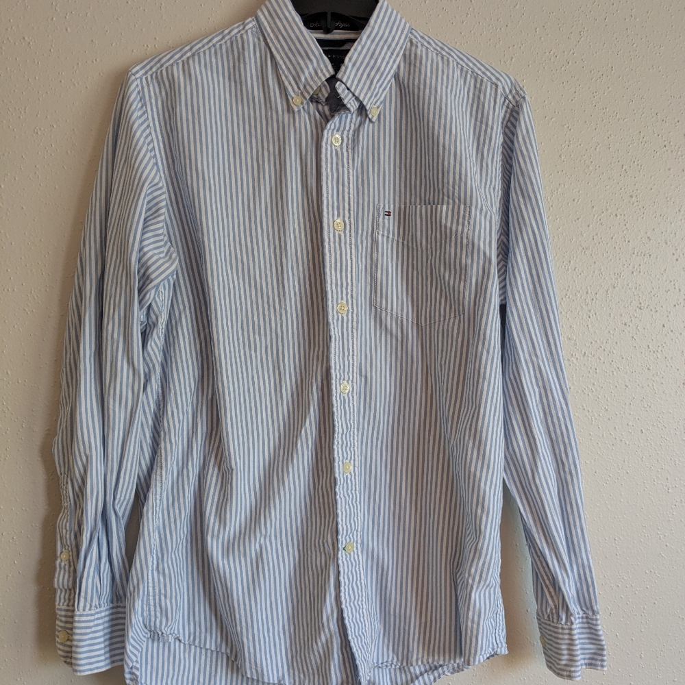 Tommy Hilfiger Light Blue Striped Shirt